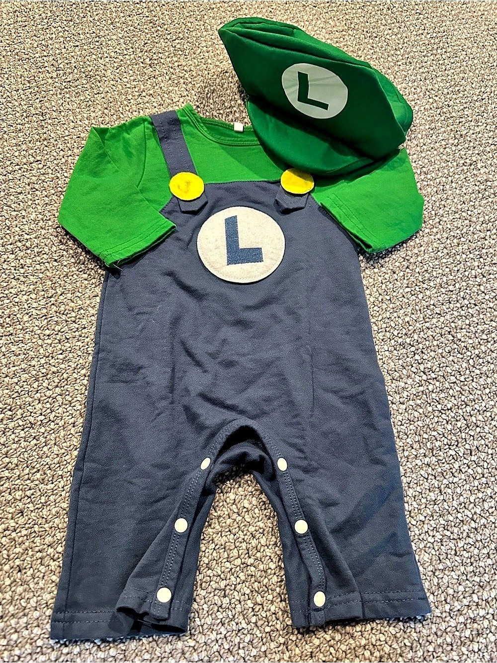 Infant 3-9 MO Luigi Costume